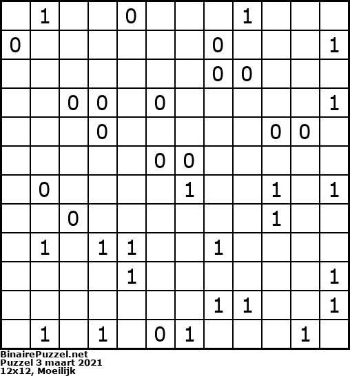 Binaire Puzzel