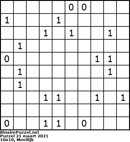 Binaire Puzzel