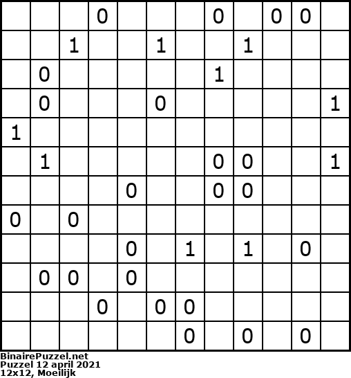 Binaire Puzzel