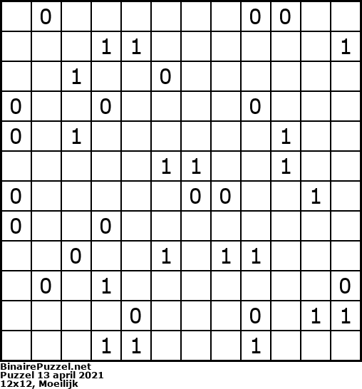 Binaire Puzzel