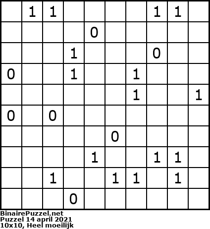 Binaire Puzzel
