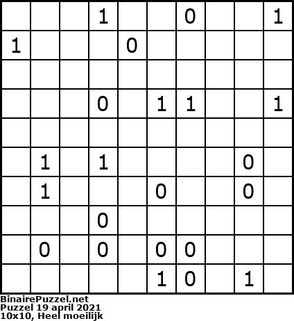 Binaire Puzzel
