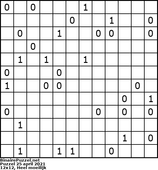 Binaire Puzzel