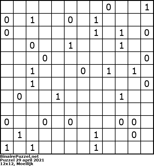 Binaire Puzzel