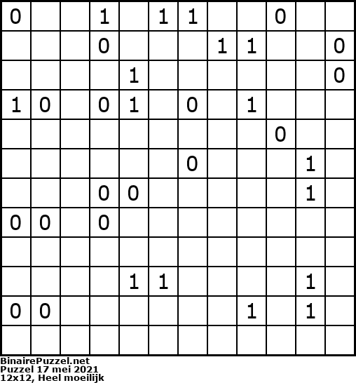 Binaire Puzzel