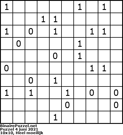 Binaire Puzzel