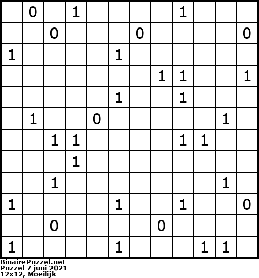 Binaire Puzzel