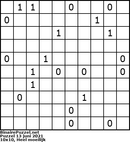 Binaire Puzzel