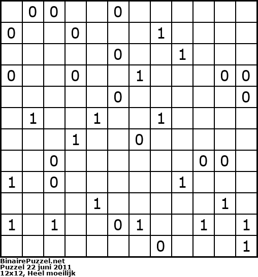 Binaire Puzzel