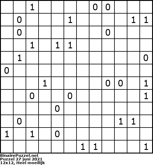 Binaire Puzzel