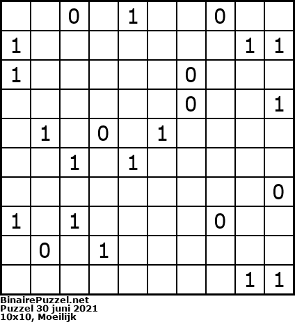 Binaire Puzzel