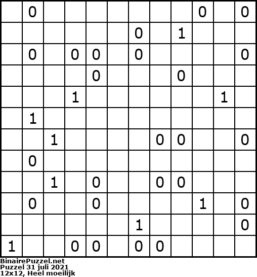 Binaire Puzzel