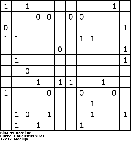 Binaire Puzzel