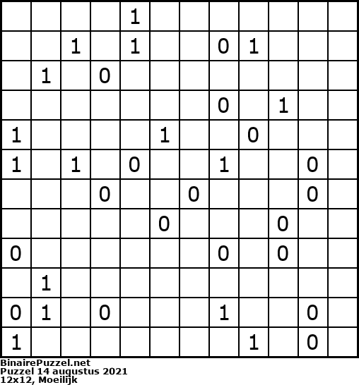 Binaire Puzzel