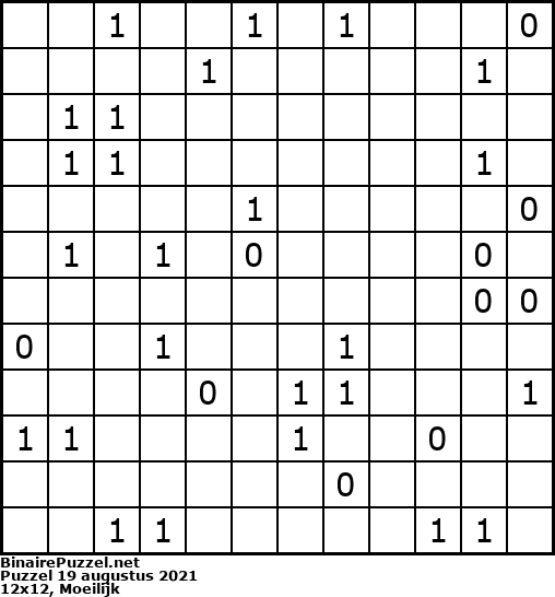 Binaire Puzzel