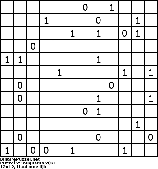 Binaire Puzzel