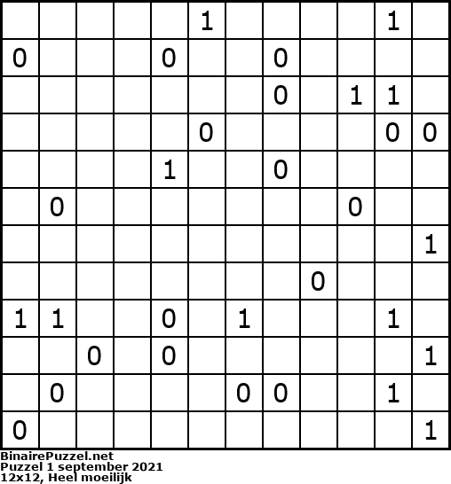 Binaire Puzzel