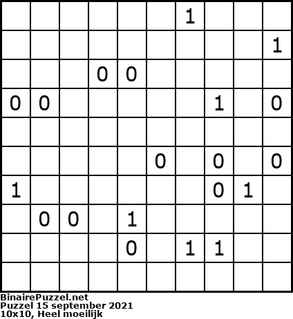Binaire Puzzel