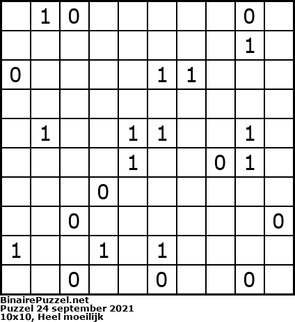 Binaire Puzzel