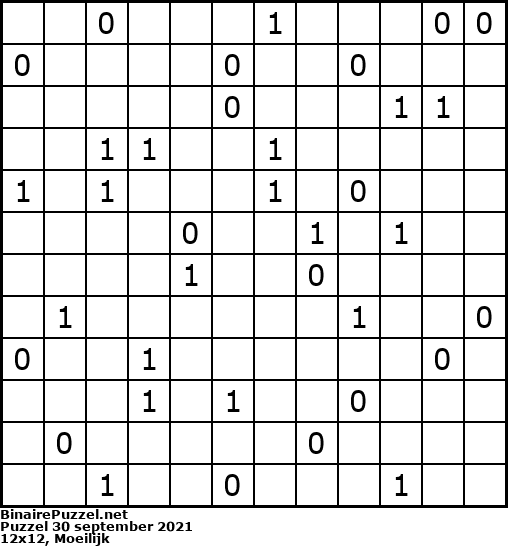 Binaire Puzzel
