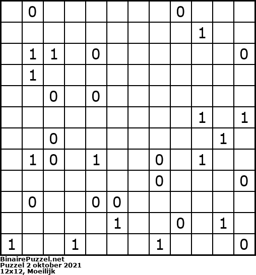 Binaire Puzzel