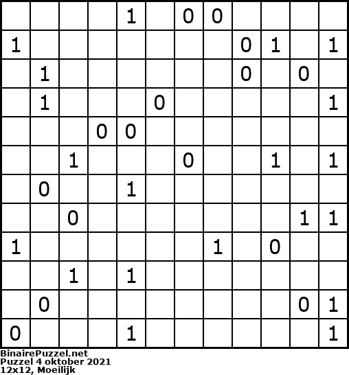 Binaire Puzzel