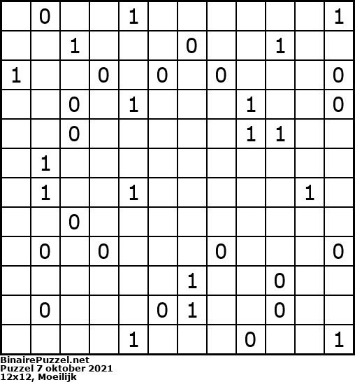 Binaire Puzzel