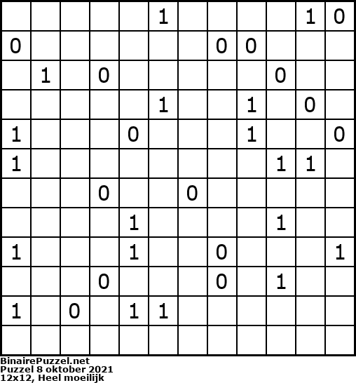 Binaire Puzzel