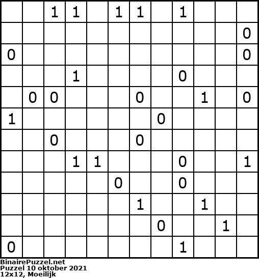 Binaire Puzzel