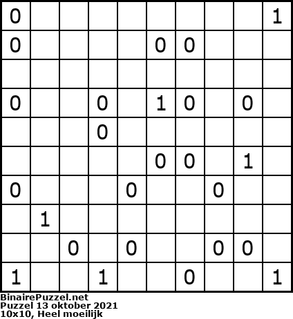 Binaire Puzzel