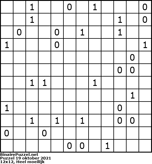 Binaire Puzzel