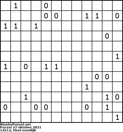 Binaire Puzzel