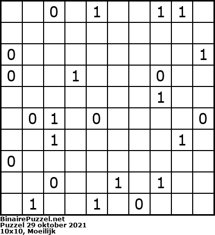 Binaire Puzzel