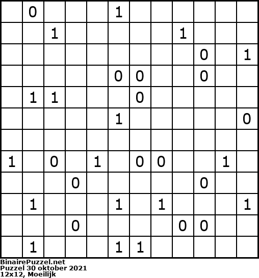 Binaire Puzzel