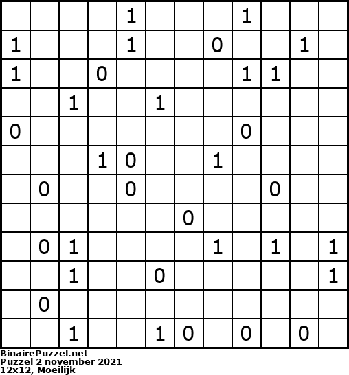 Binaire Puzzel