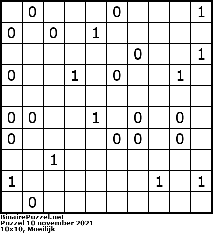 Binaire Puzzel