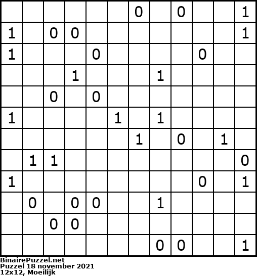 Binaire Puzzel