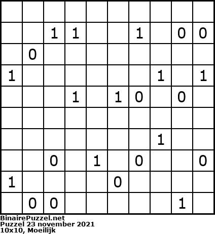 Binaire Puzzel