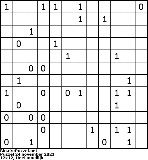 Binaire Puzzel
