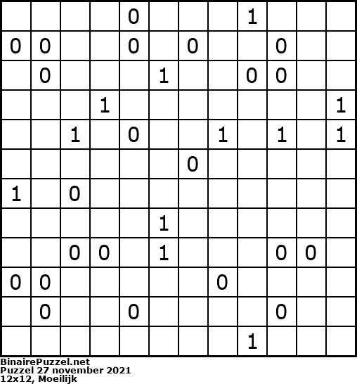 Binaire Puzzel