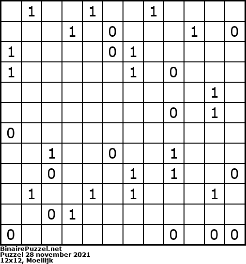 Binaire Puzzel