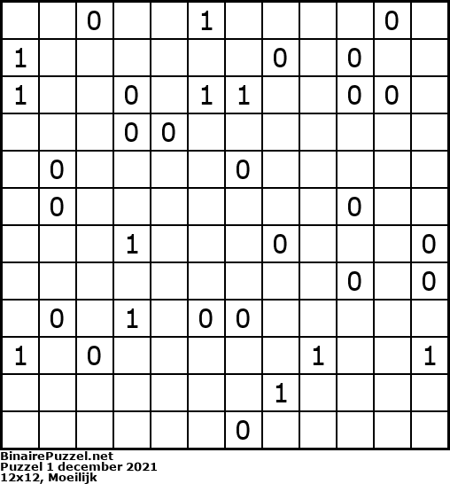 Binaire Puzzel