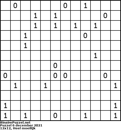 Binaire Puzzel