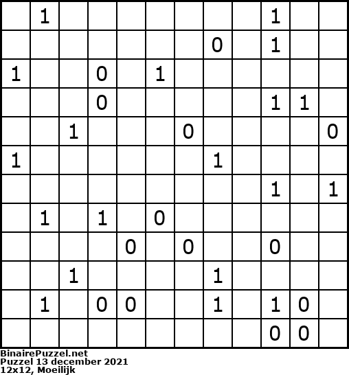 Binaire Puzzel