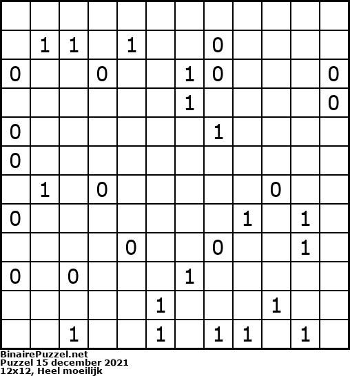 Binaire Puzzel