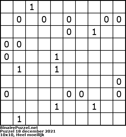 Binaire Puzzel