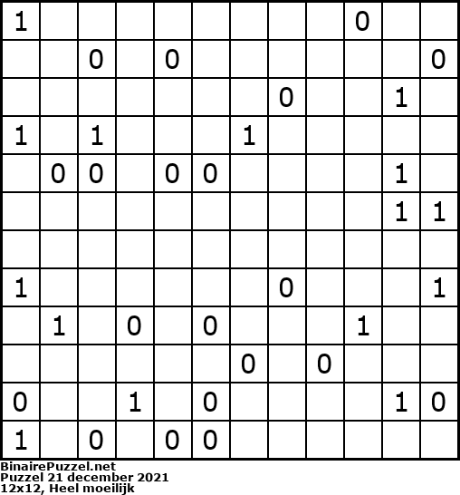 Binaire Puzzel