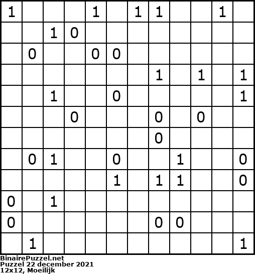 Binaire Puzzel