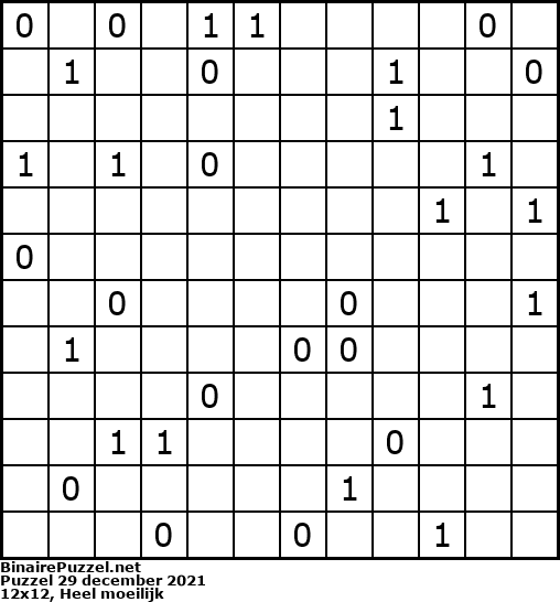 Binaire Puzzel