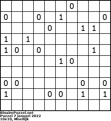 Binaire Puzzel